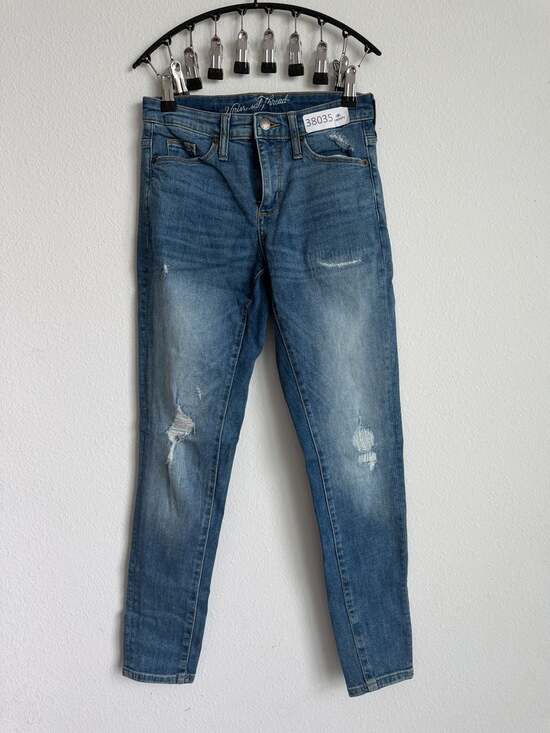 Universal Thread Denim - Universal Thread High Rise Skinny Jeans, Size 26, Dark Wash